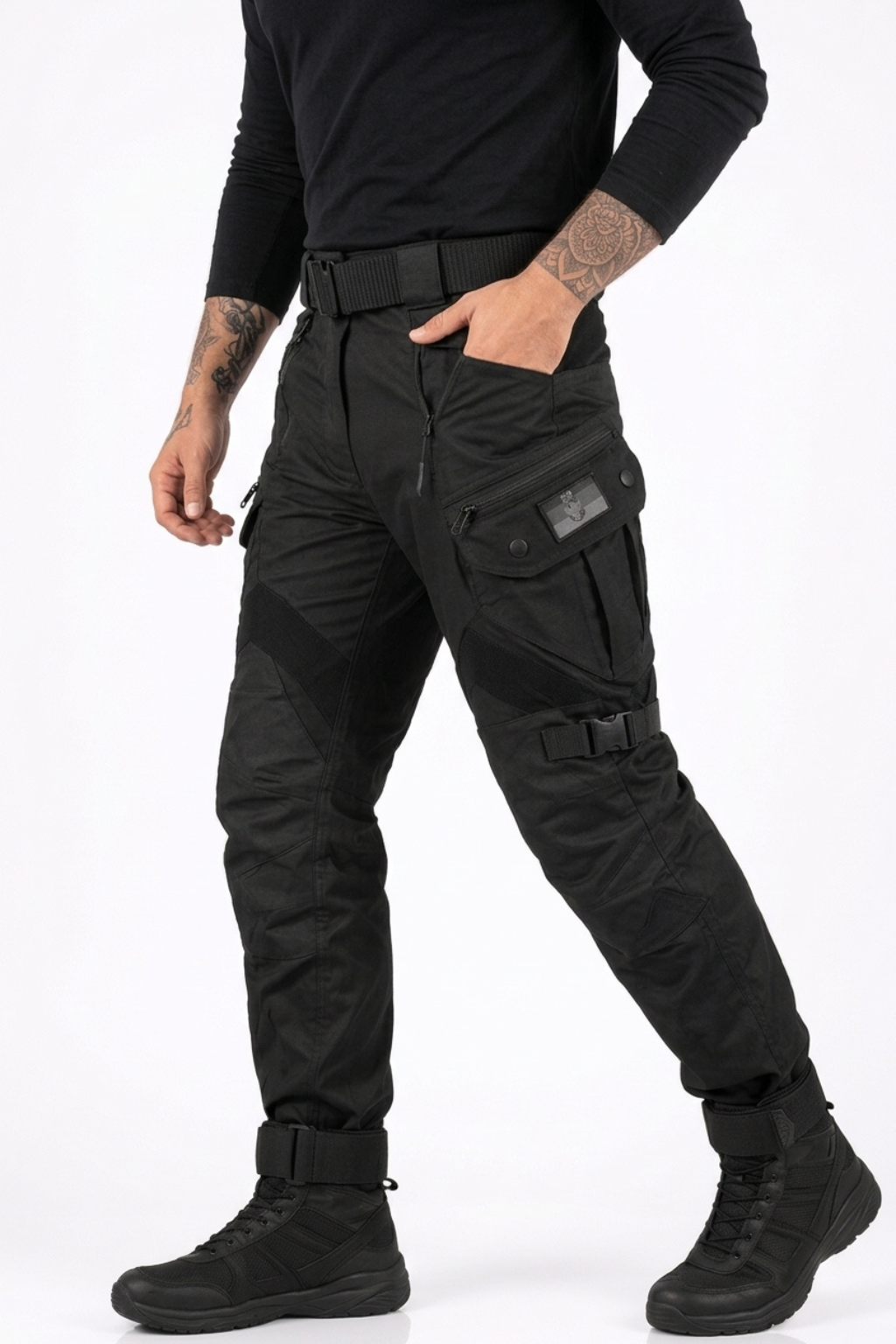 Pantalon cargo avec poches fonctionnelles