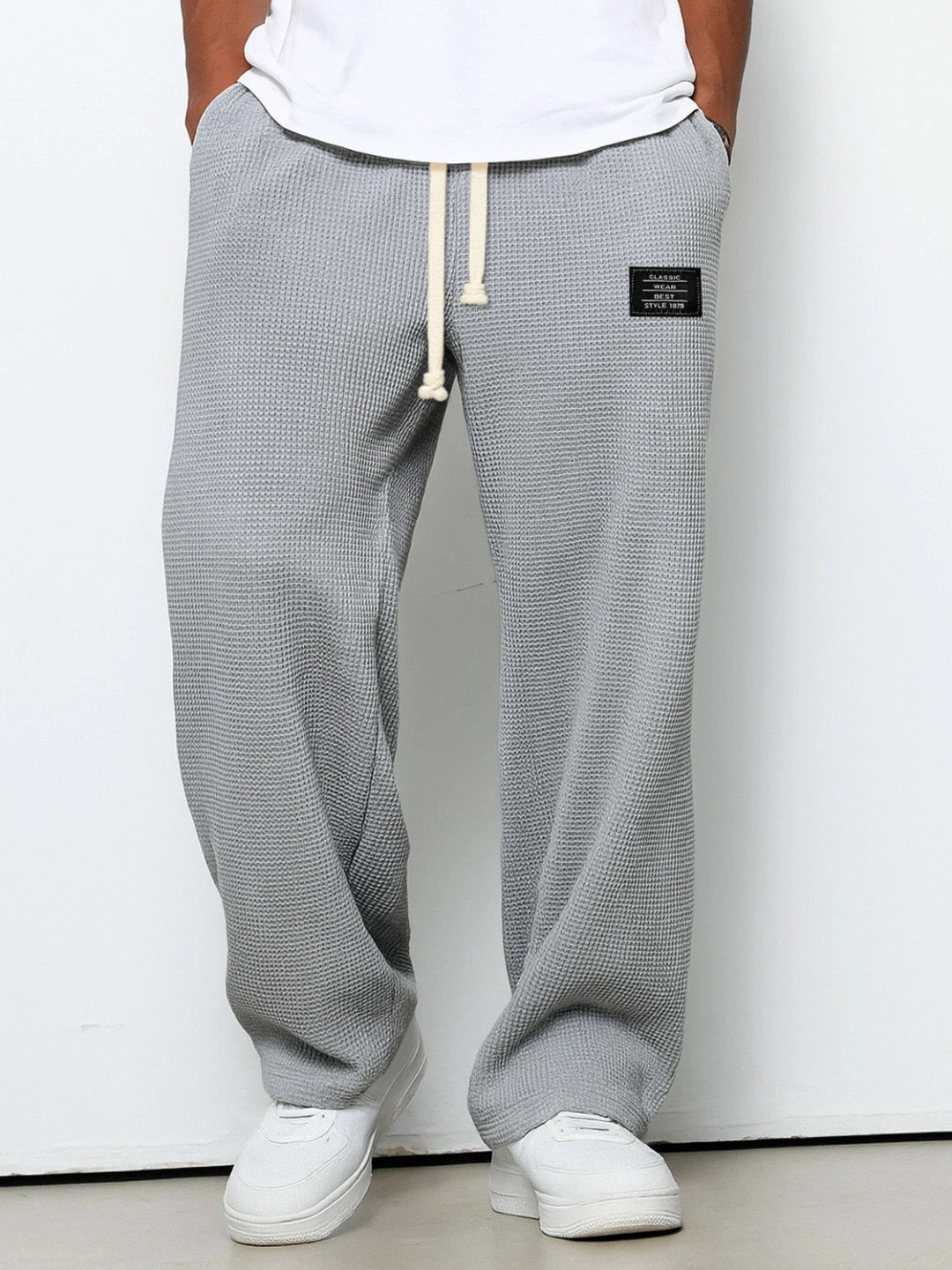 Pantalon large à taille ajustable