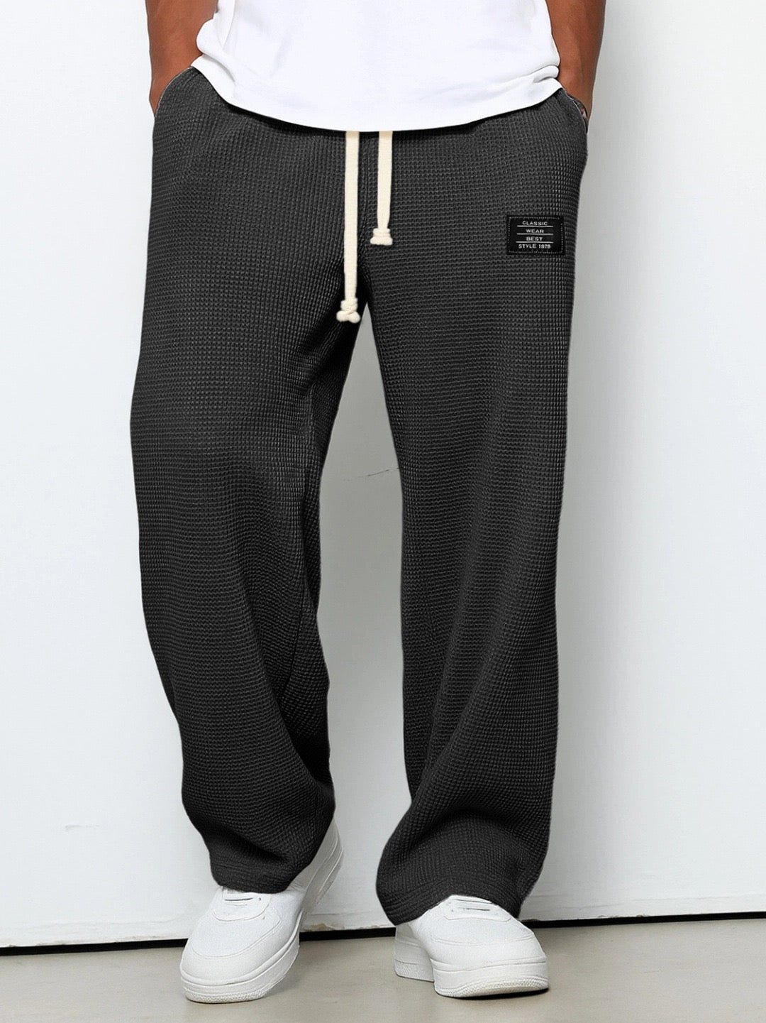Pantalon large à taille ajustable
