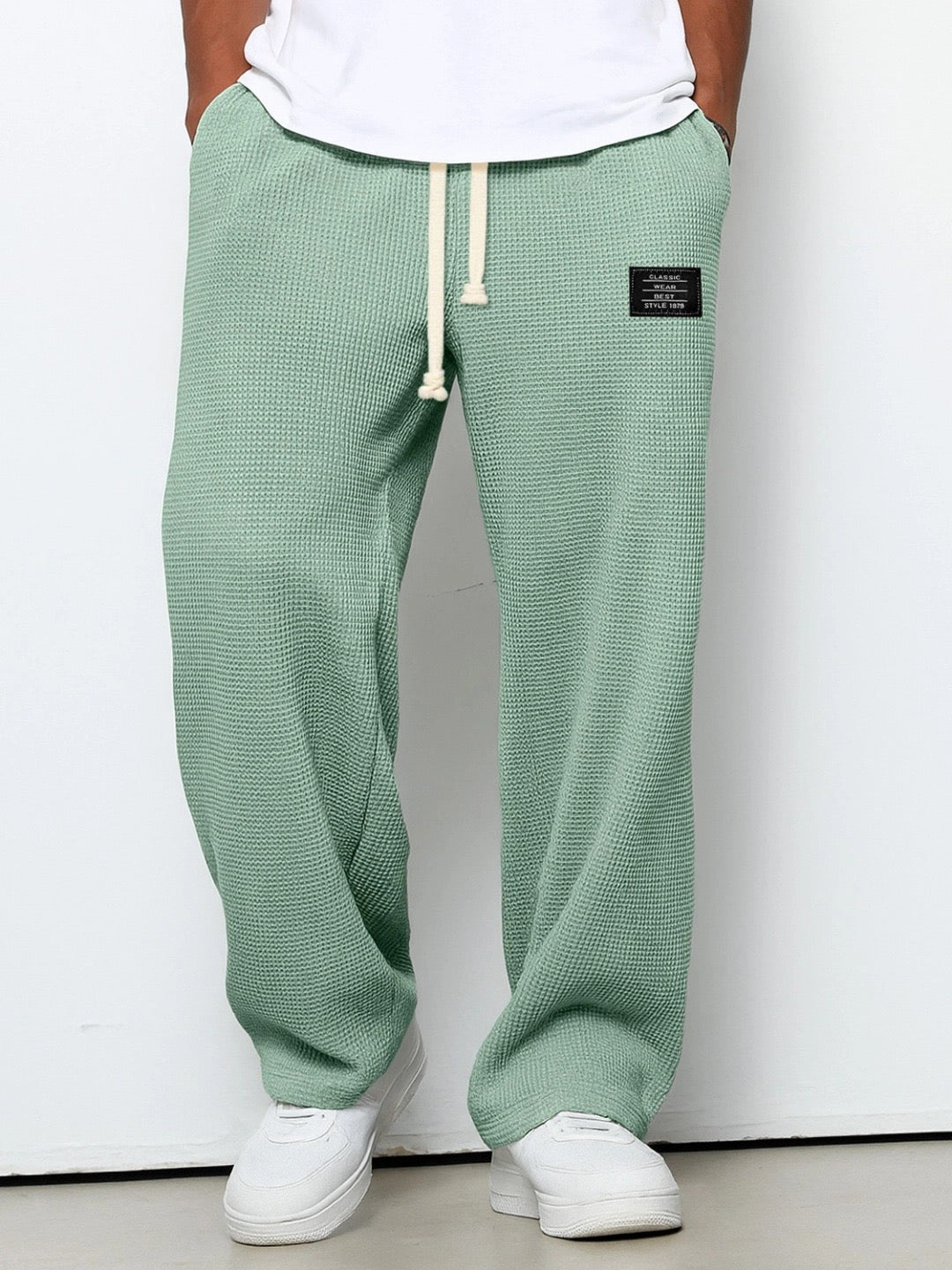 Pantalon large à taille ajustable