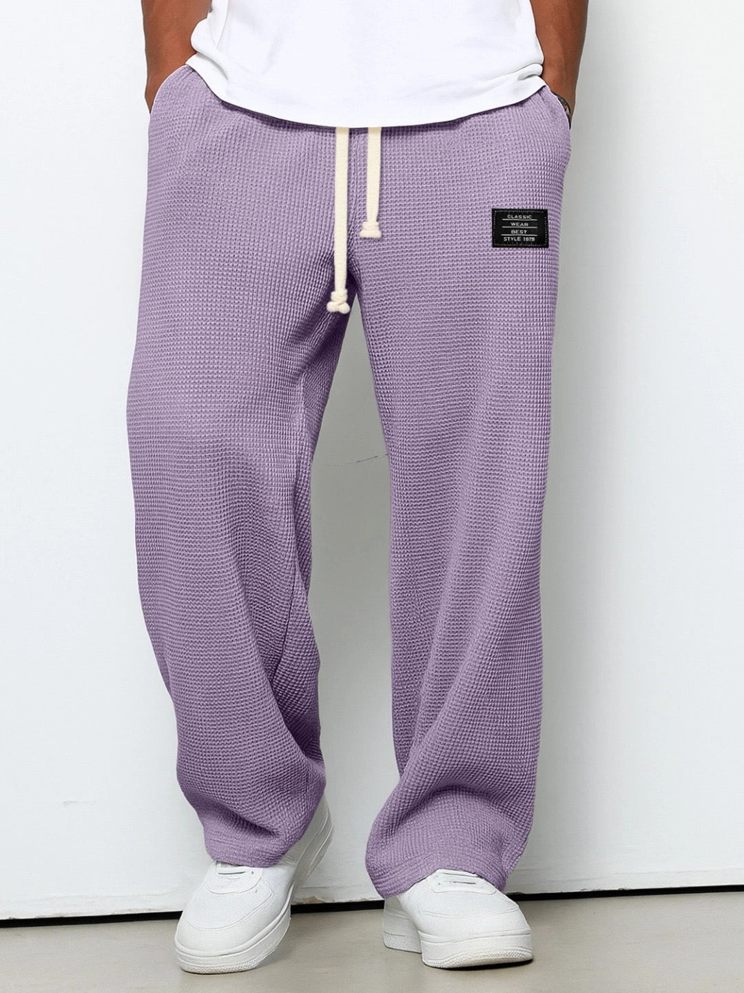 Pantalon large à taille ajustable