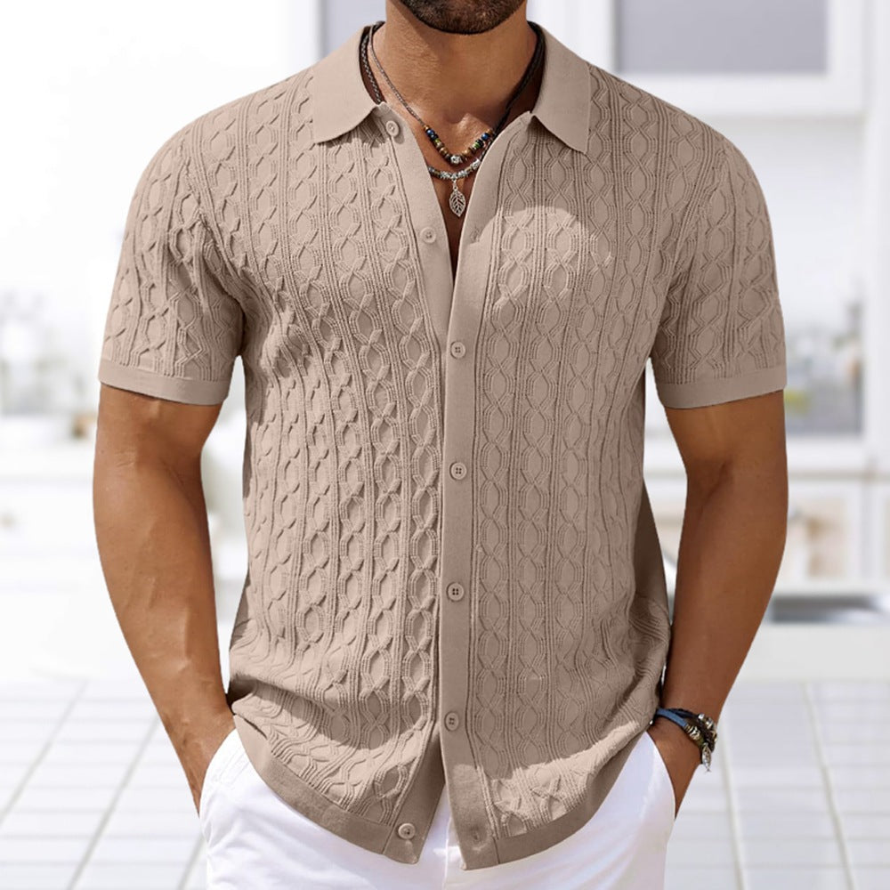 Chemise en maille à manches courtes