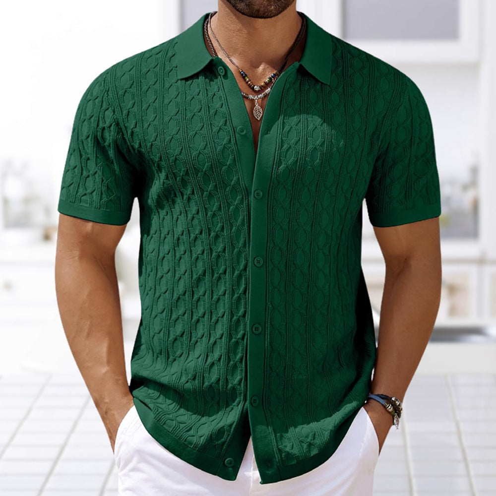 Chemise en maille à manches courtes