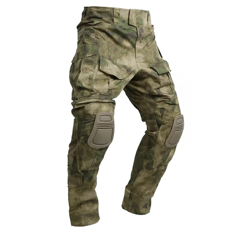 Pantalon cargo à genouillères intégrées