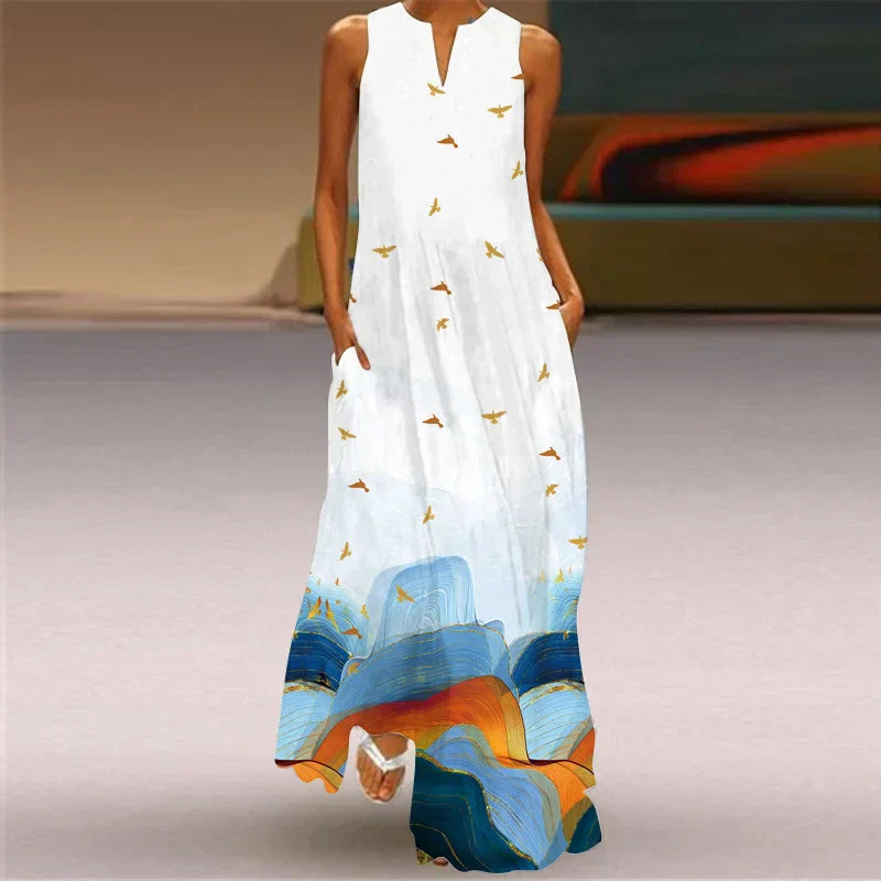 Robe trapèze imprimé floral