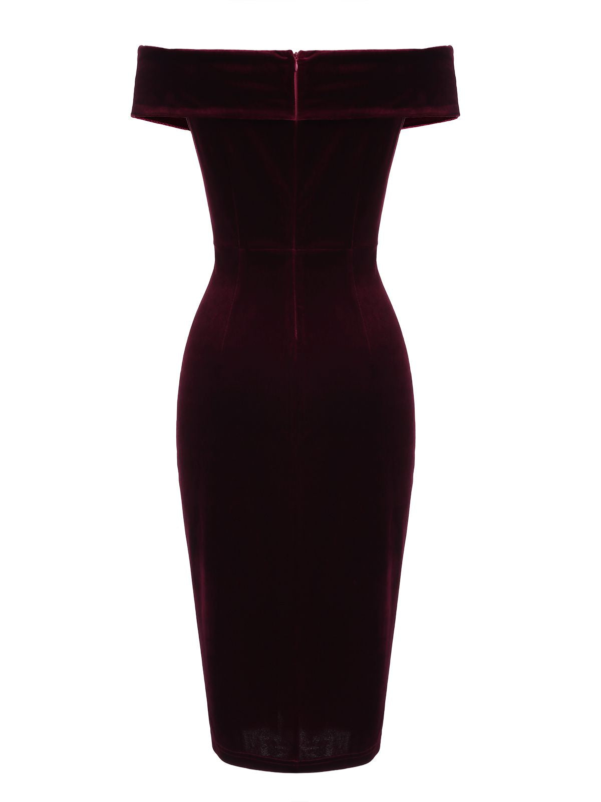 Robe moulante en velours