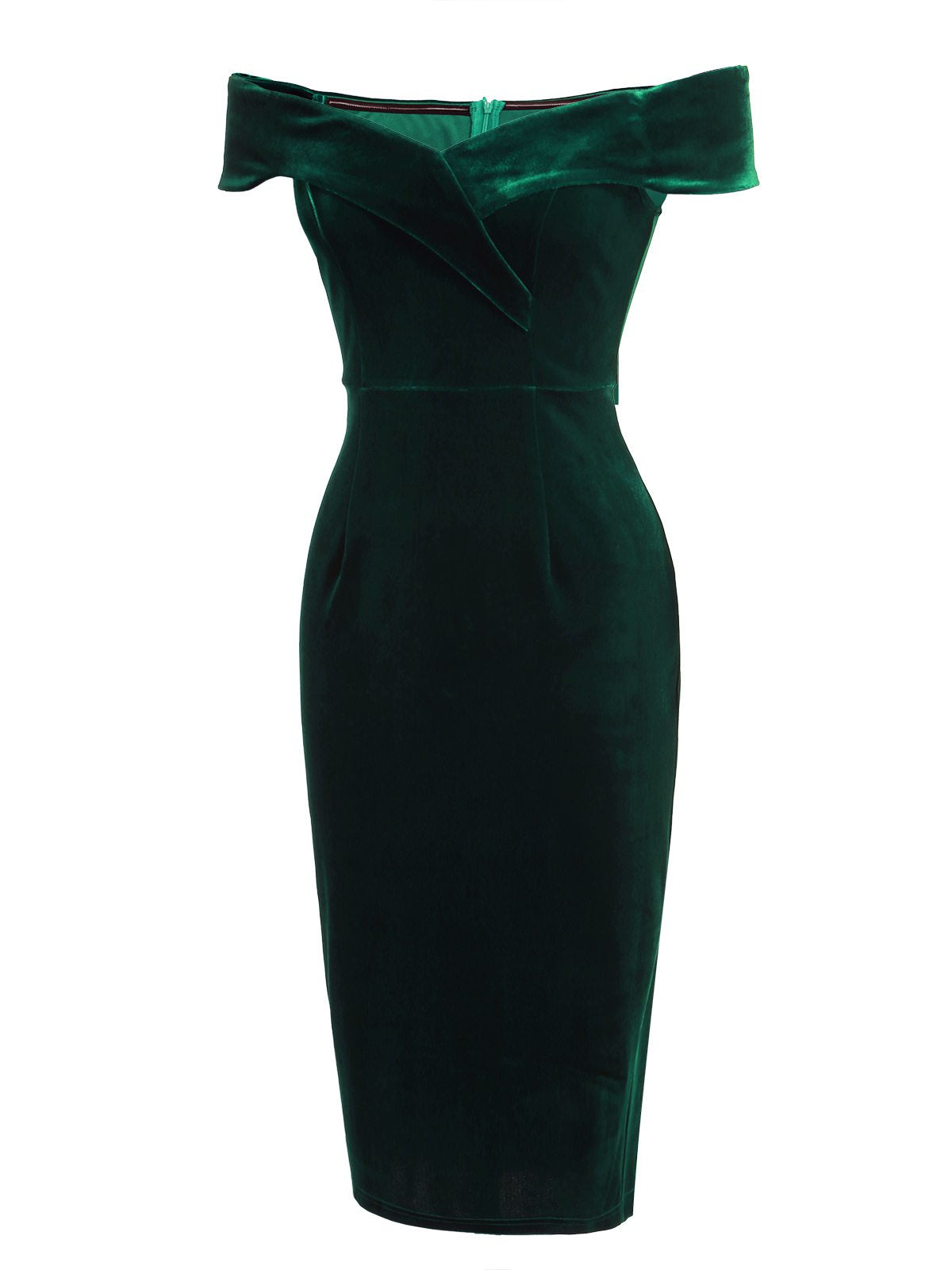 Robe moulante en velours