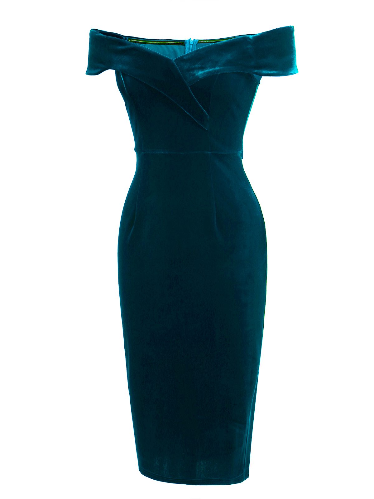 Robe moulante en velours
