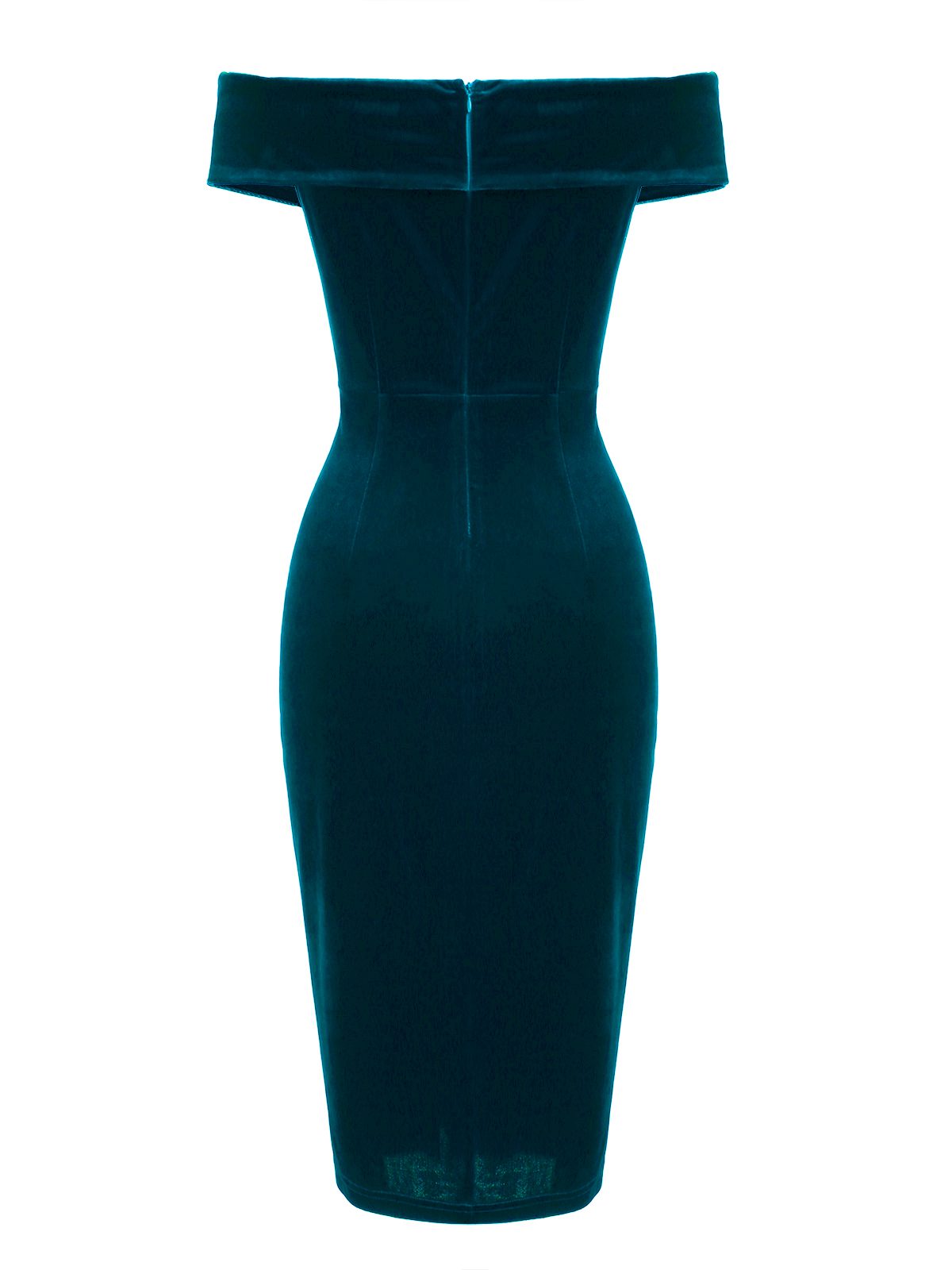 Robe moulante en velours