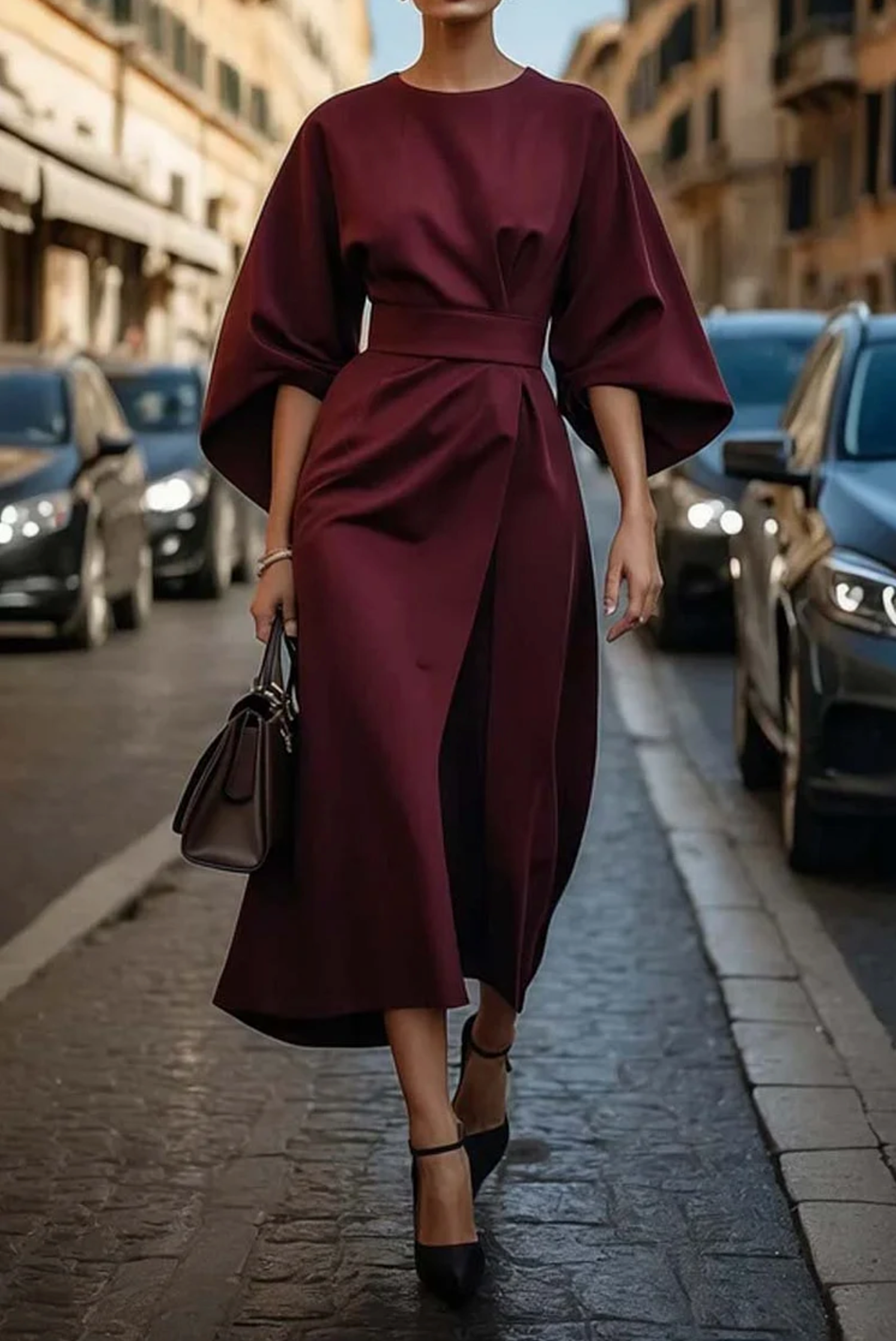 Robe à manches amples