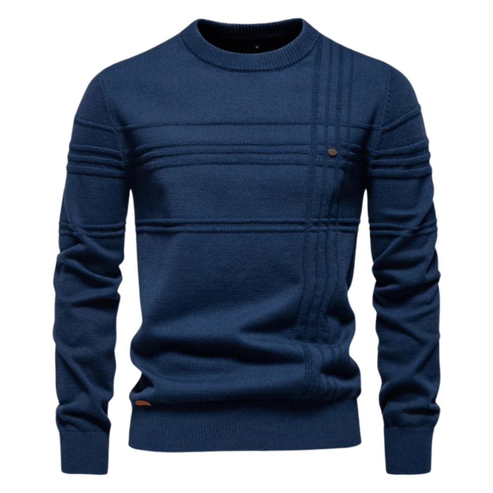 Élégant pull à carreaux