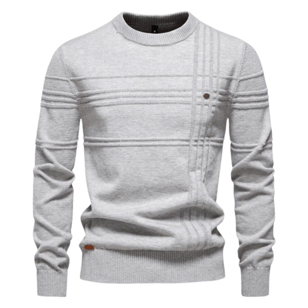 Élégant pull à carreaux