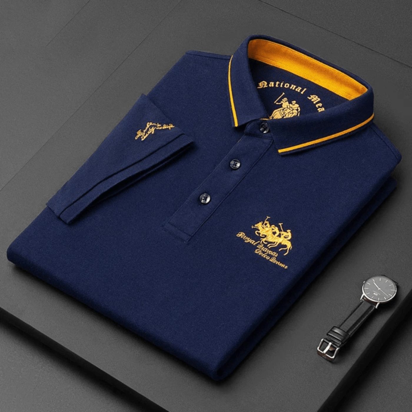 Polo Col Contrasté
