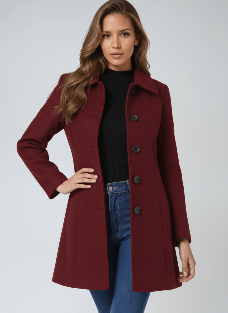 Manteau d'hiver à fermeture boutonnée