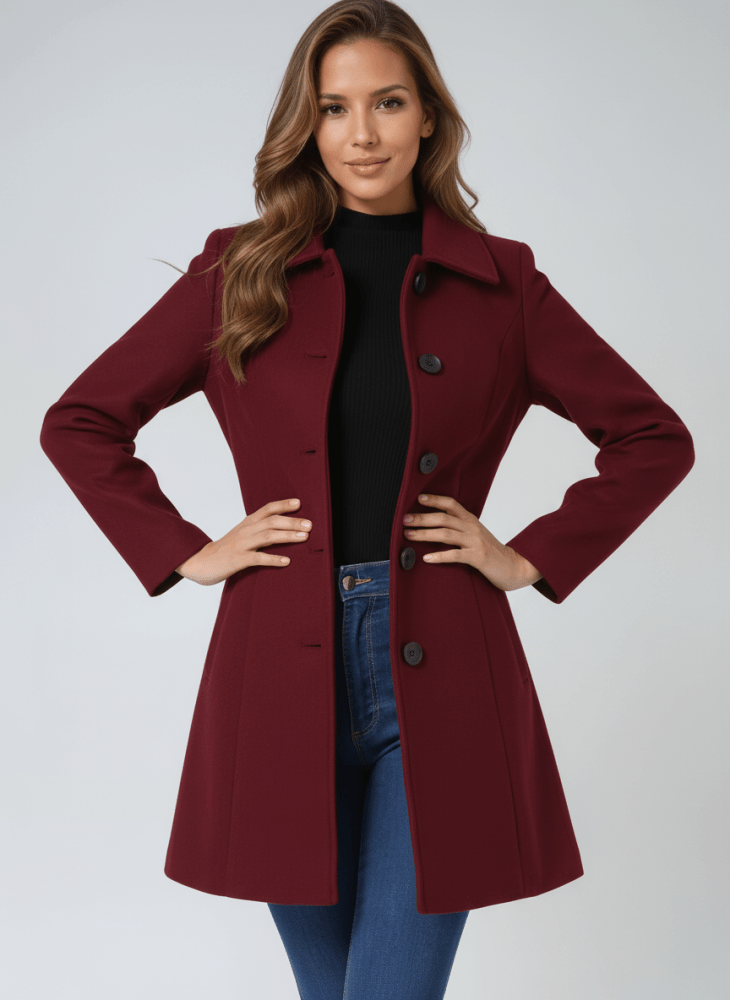 Manteau d'hiver à fermeture boutonnée