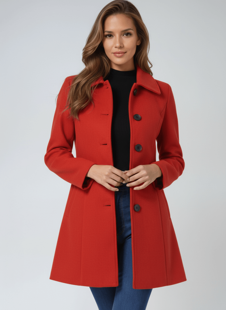 Manteau d'hiver à fermeture boutonnée