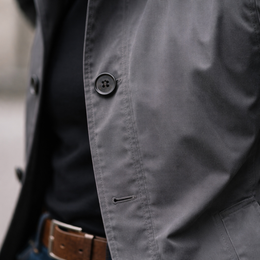 Manteau ajusté à coupe droite