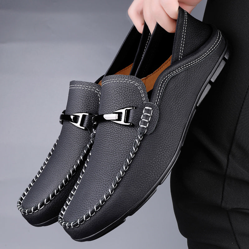 Mocassins Surpiqûres Contrastées