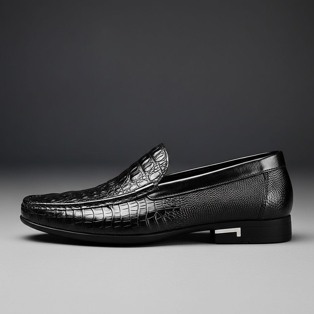 Mocassins Croco Surpiqûre