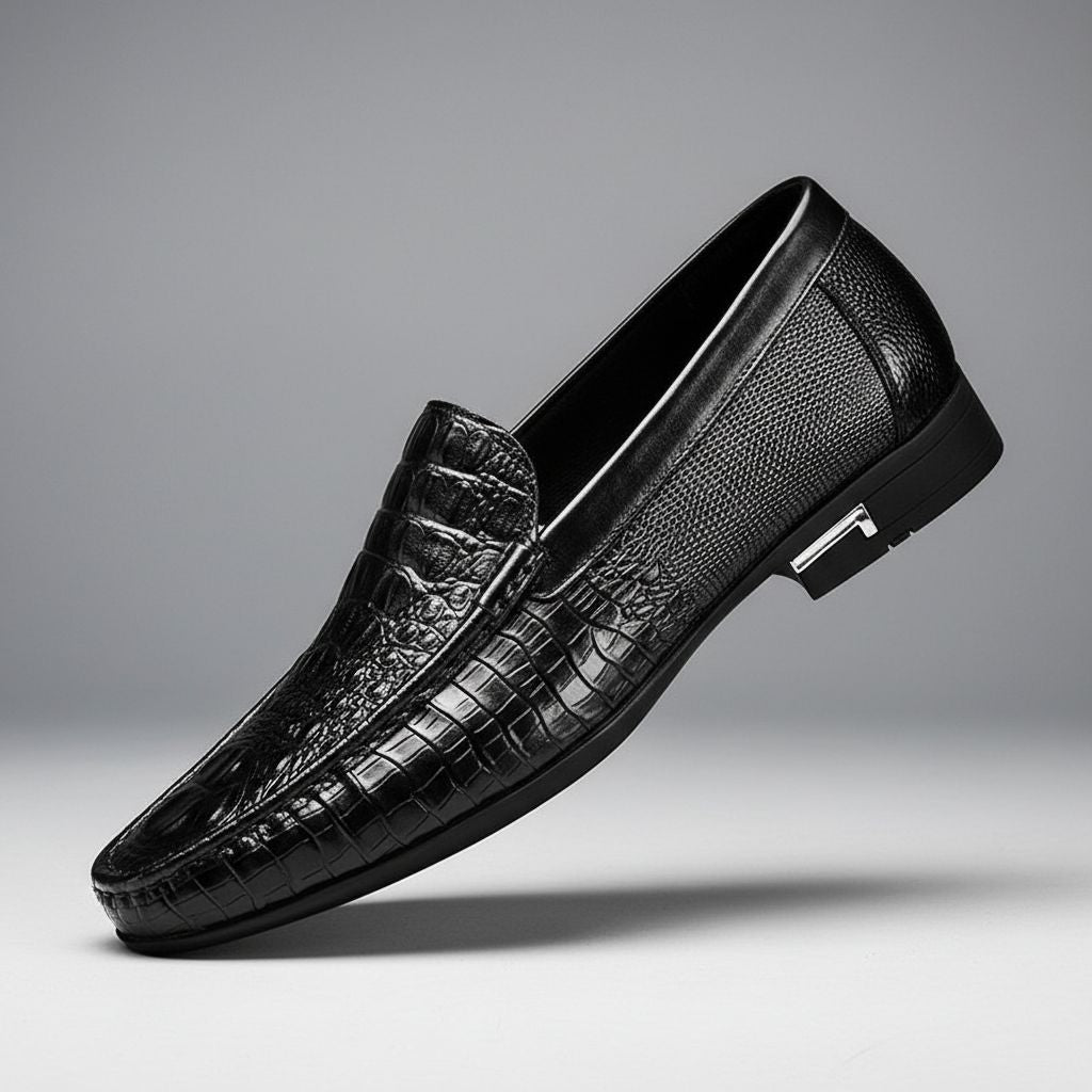 Mocassins Croco Surpiqûre