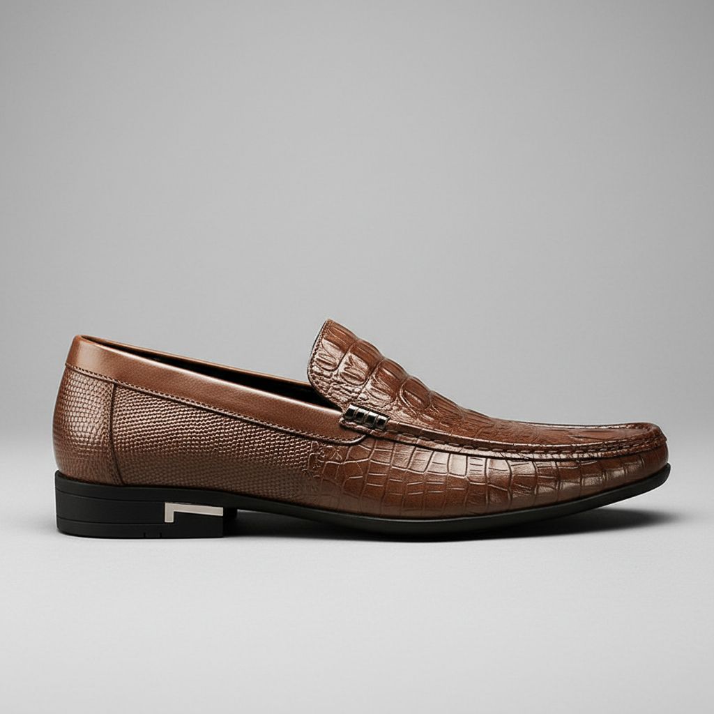 Mocassins Croco Surpiqûre
