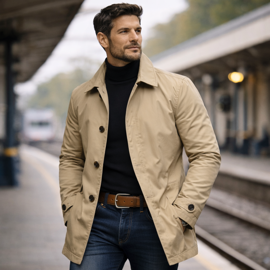 Manteau ajusté à coupe droite