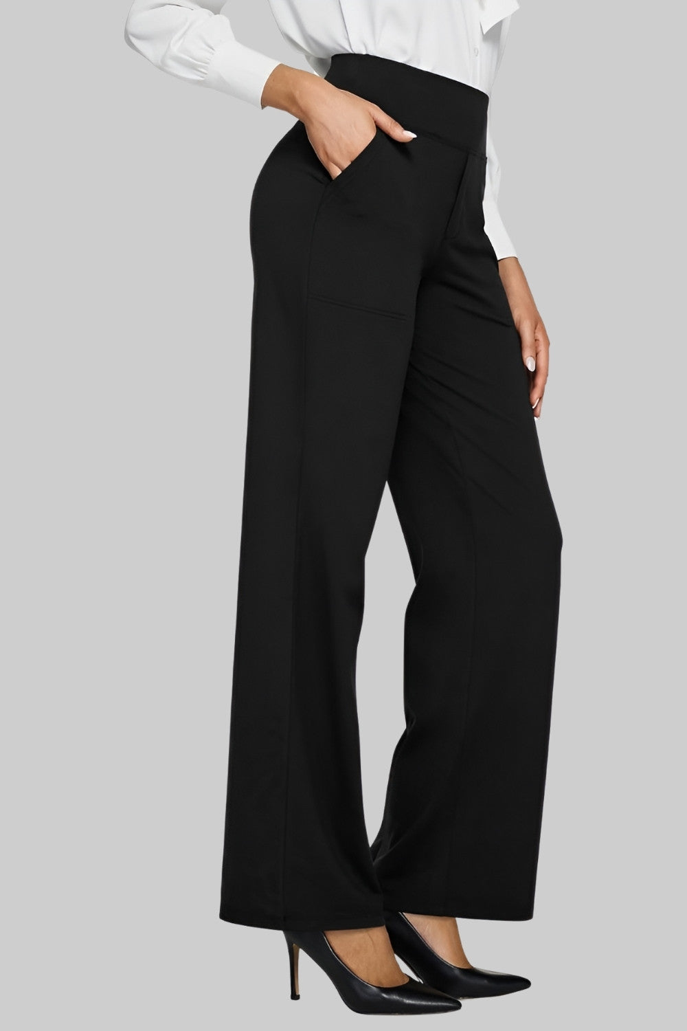 Pantalon en maille ajusté