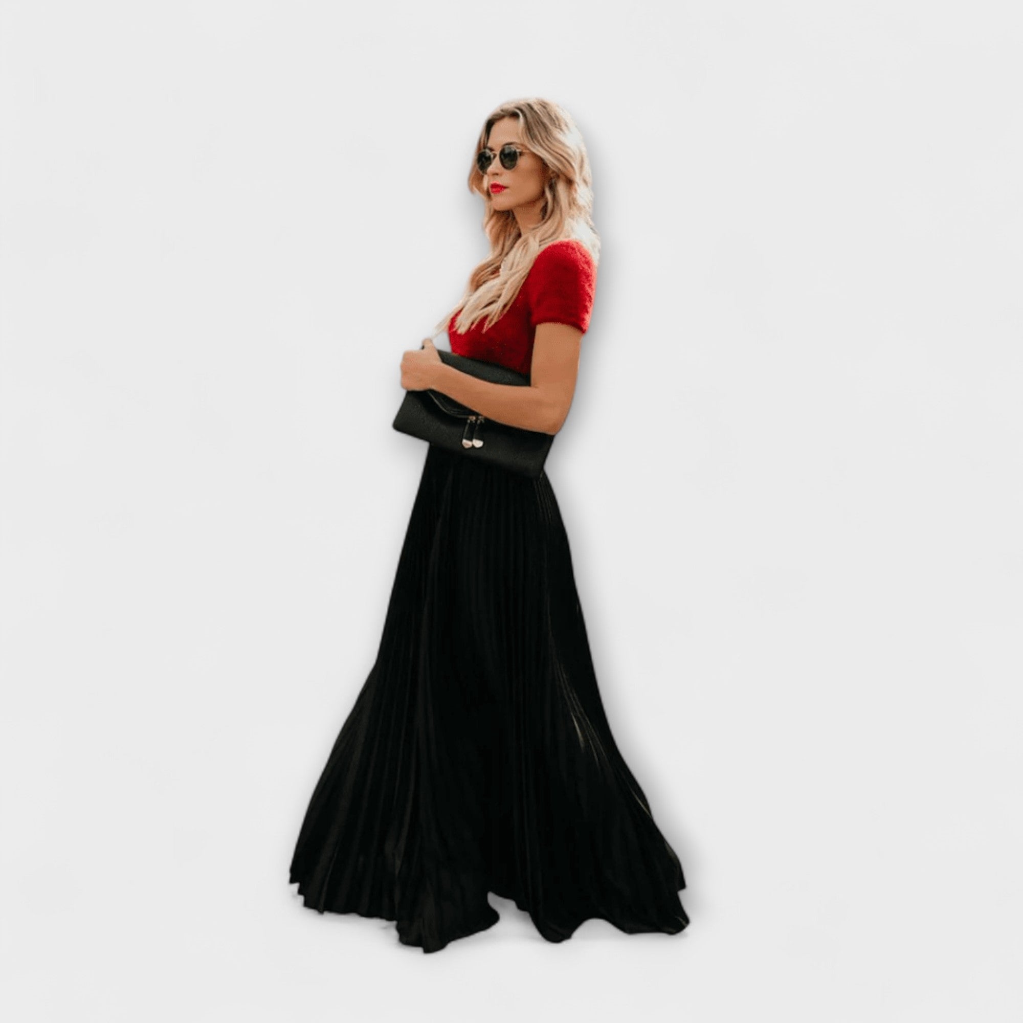 Falda Maxi Plisada