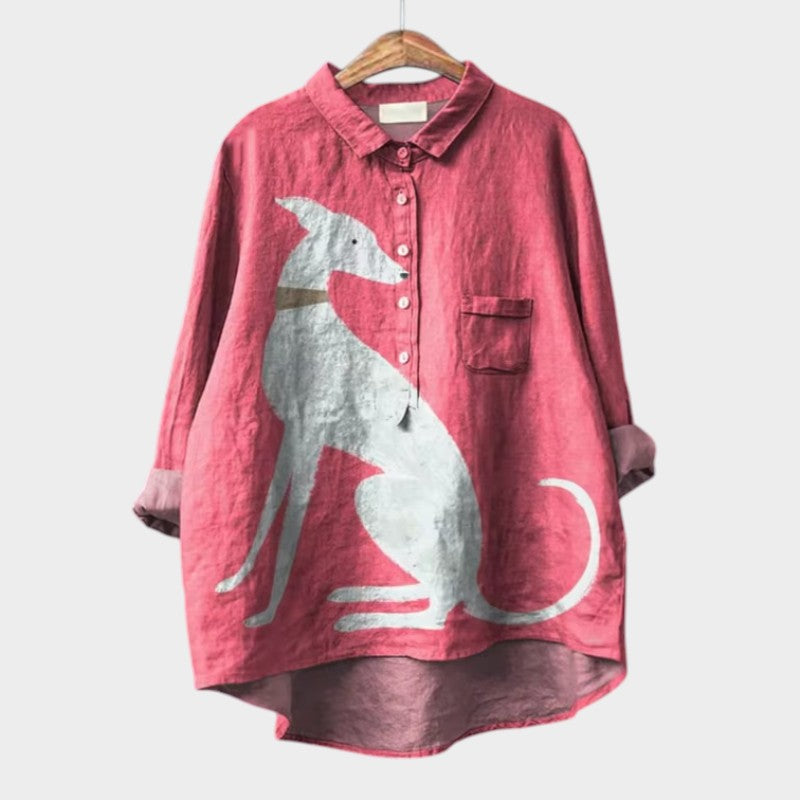 Chemisier en coton imprimé