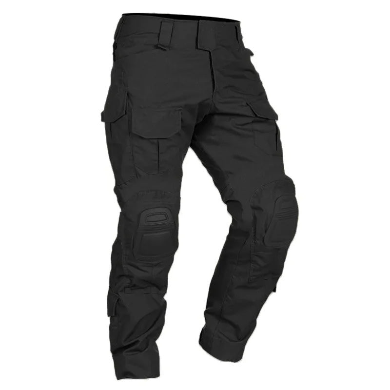 Pantalon cargo à genouillères intégrées
