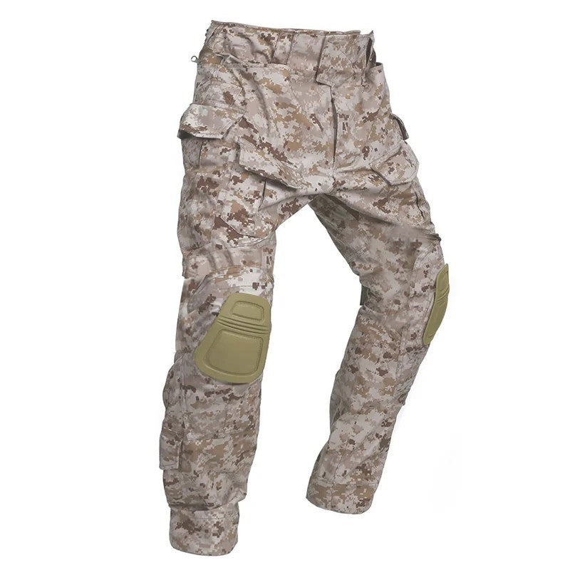 Pantalon cargo à genouillères intégrées