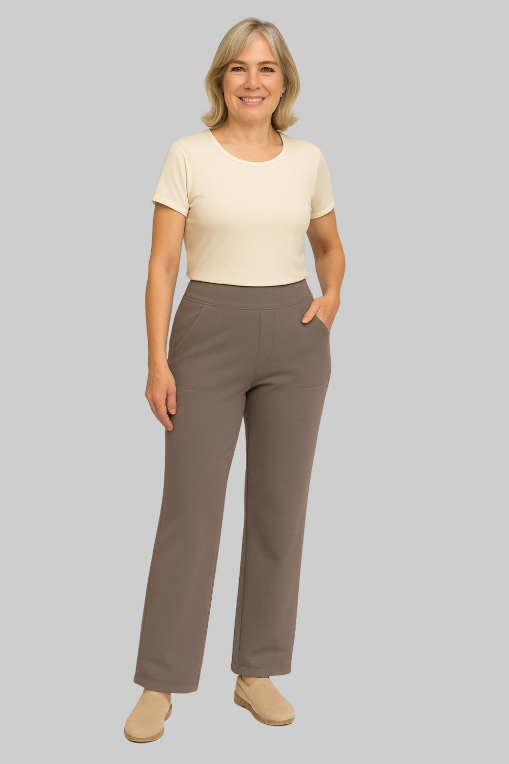 Pantalon en maille ajusté